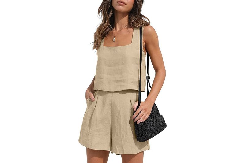 Breezy Linen Shorts Set