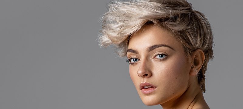 Pixie with Dramatic Side-Sweep