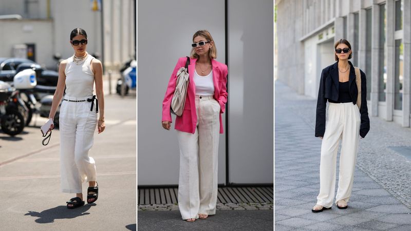 White Linen Pants