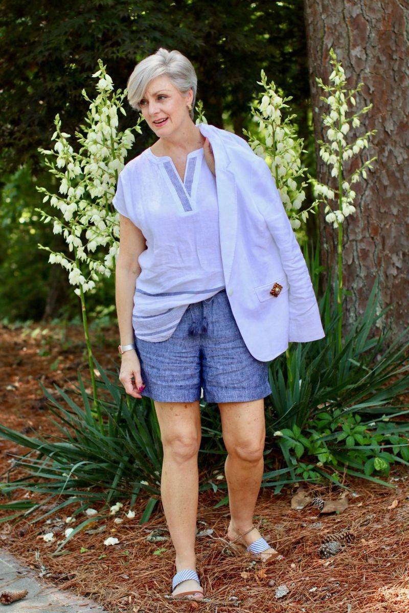 Drawstring Linen Shorts