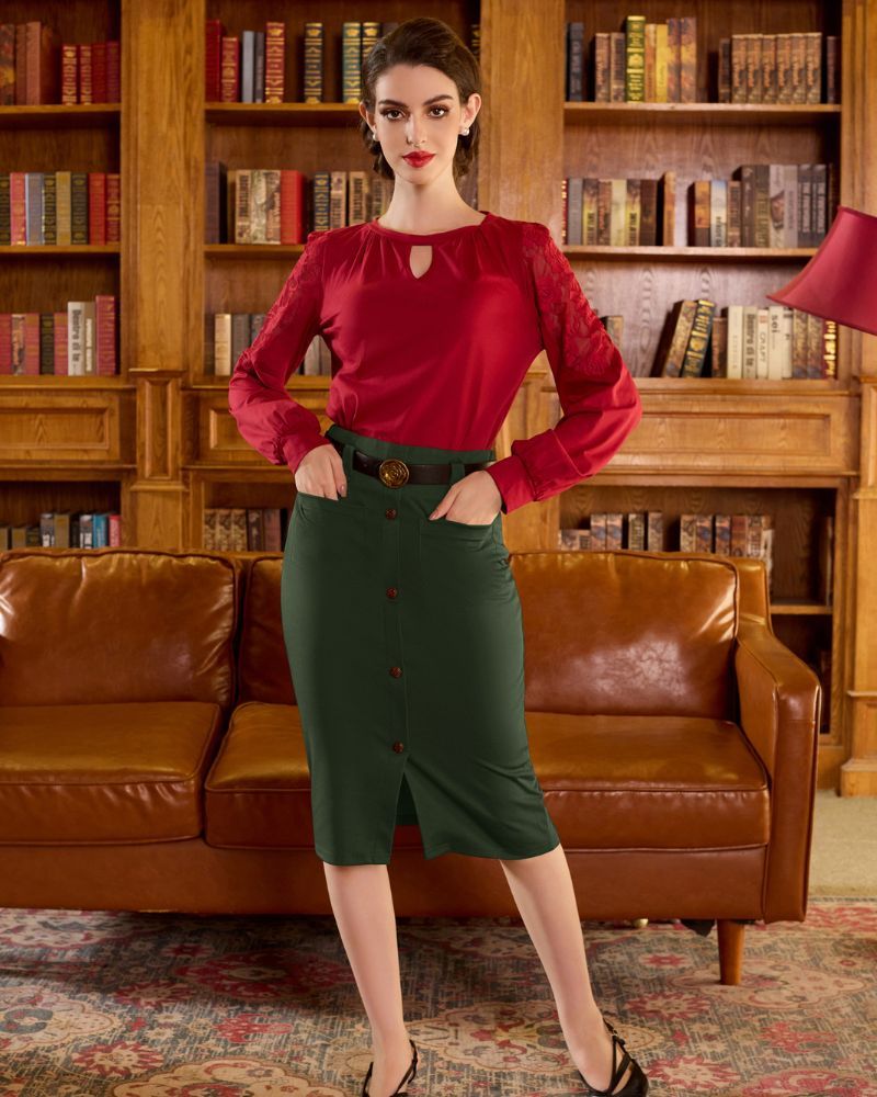 Knee-Length Pencil Skirts