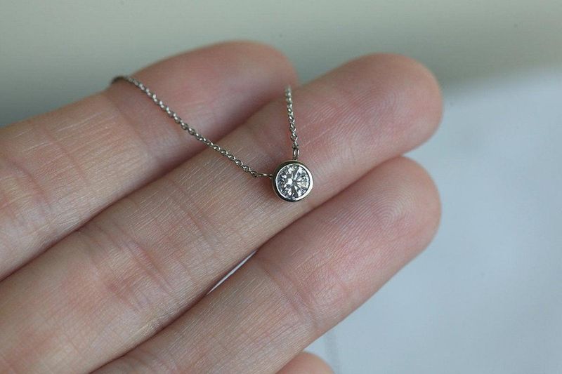 Diamond Solitaire Necklace