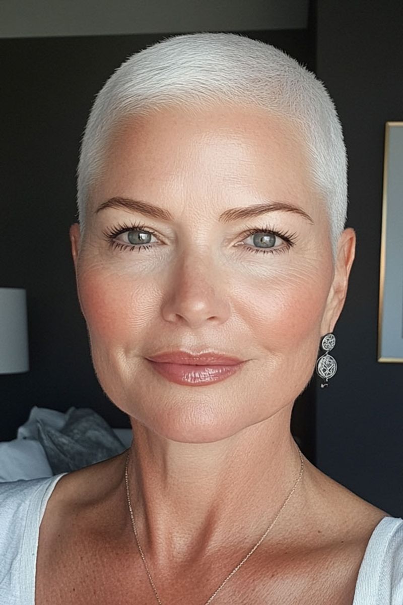 Platinum Buzz Cut