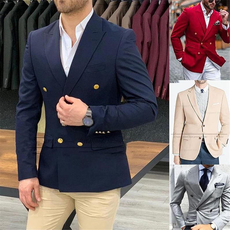 Dapper Double-Breasted Blazer