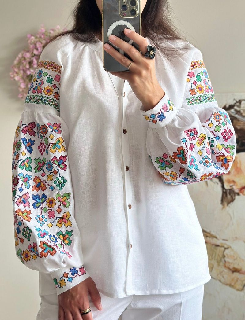 Embroidered Peasant Blouse