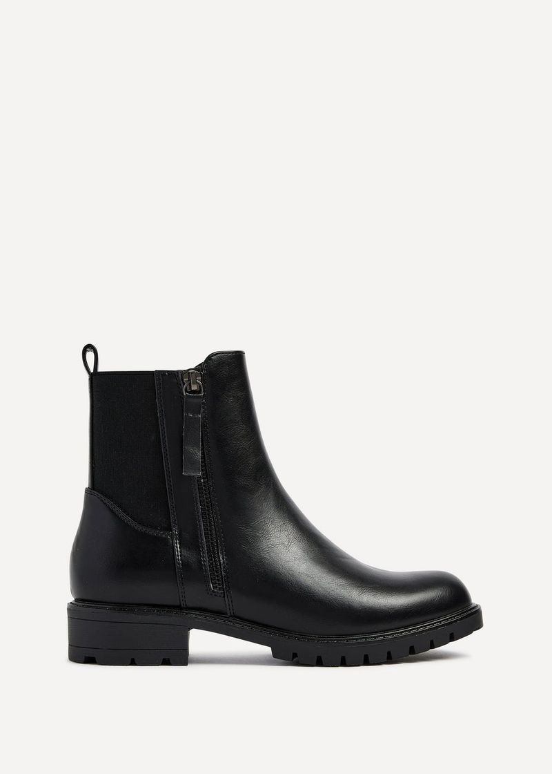 Ankle Boots with Hidden Stretch Panels