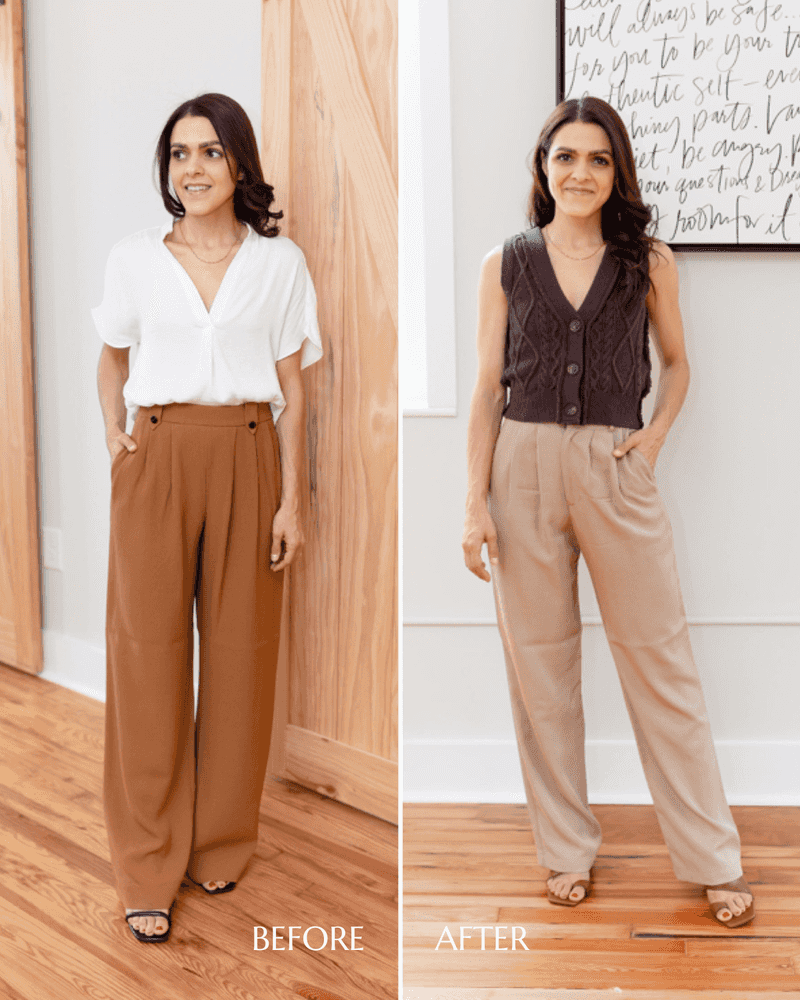 Wide-Leg Pants + Fitted Tank Formula