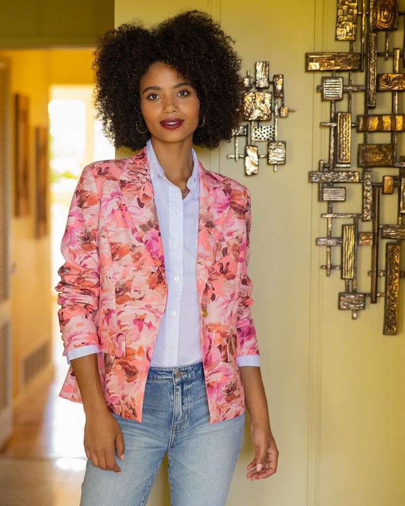 Floral Printed Blazer