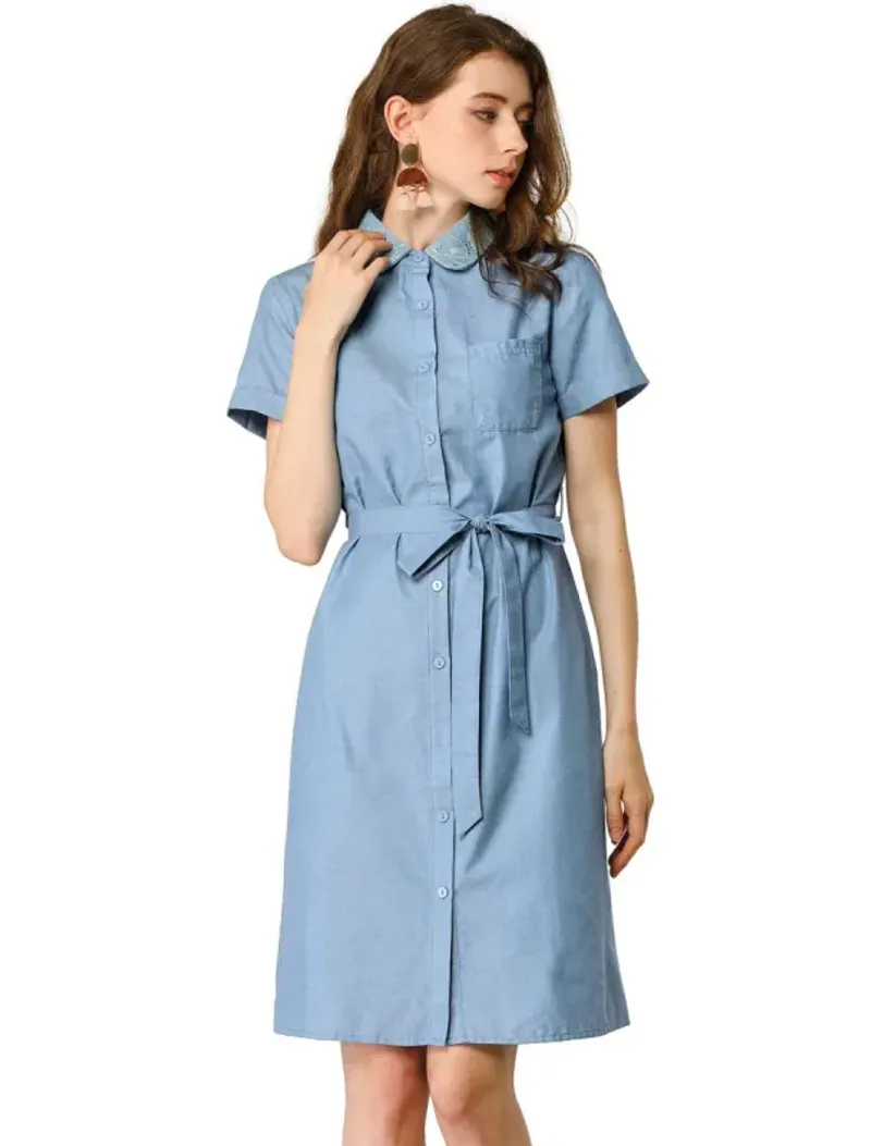 Chambray Shirt Dresses