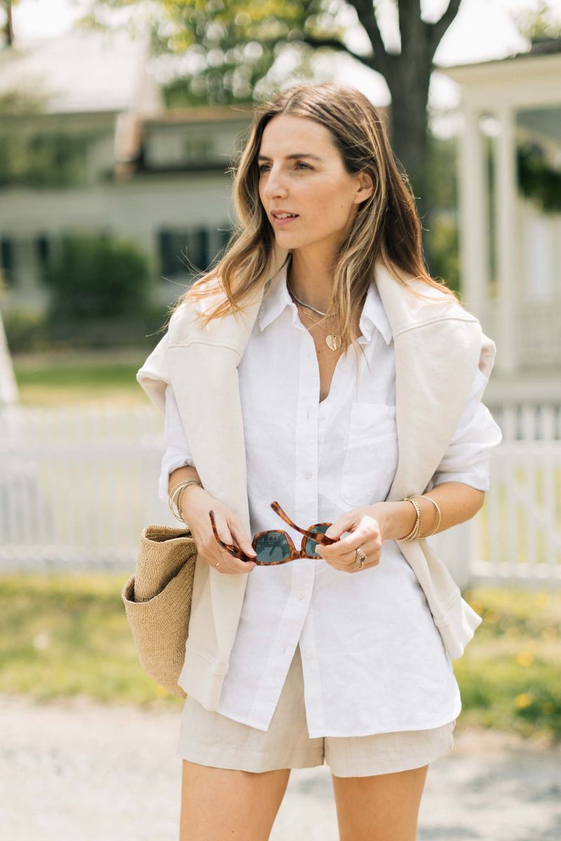 Oversized Shirt and Tailored Shorts