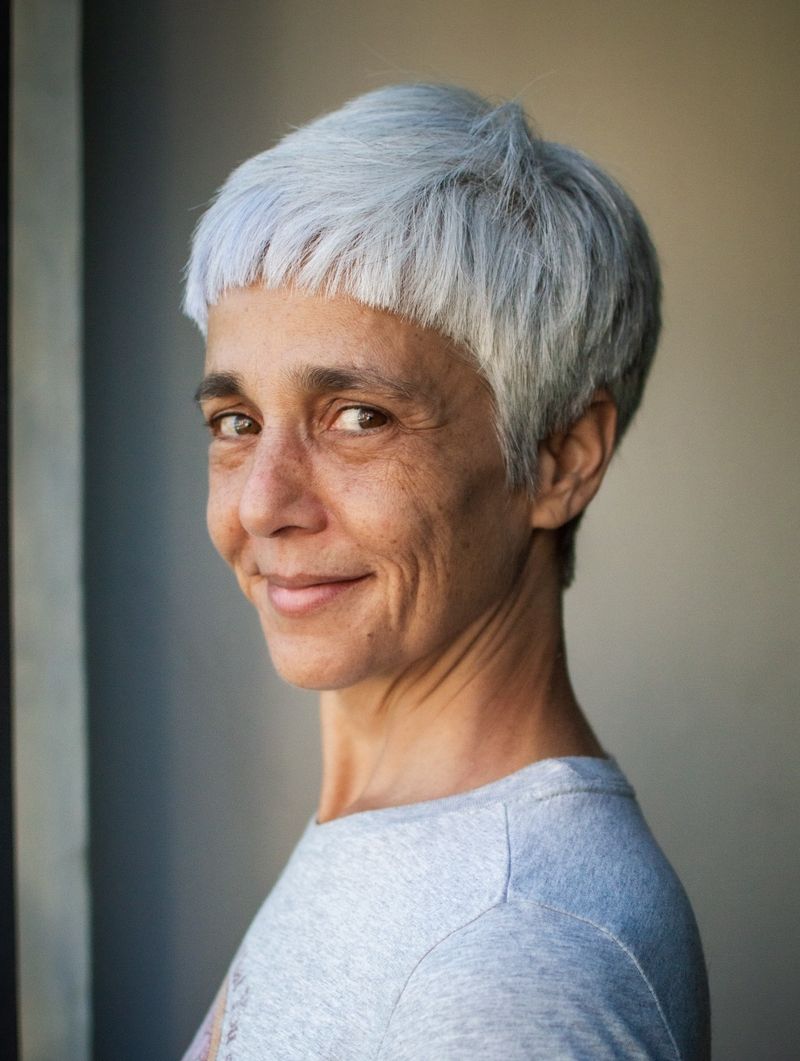 Textured Crop with Micro-Bangs