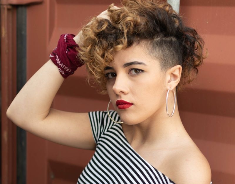 Soft Curly Undercut