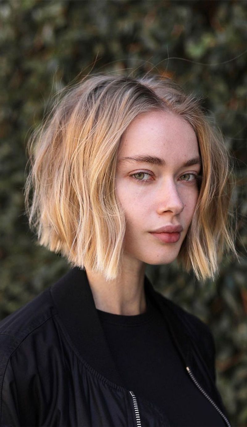 Blunt Bob With Texture