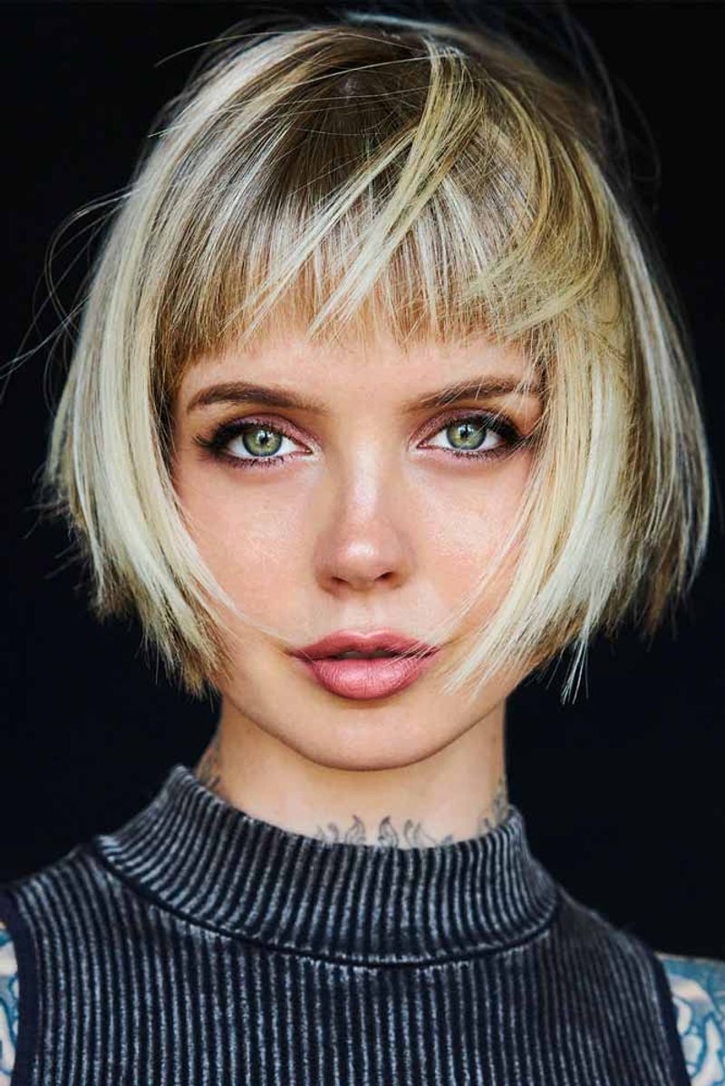 Sophisticated Bob with Bangs
