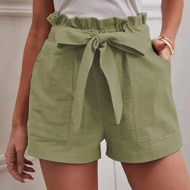 Trendy Paperbag Waist Shorts
