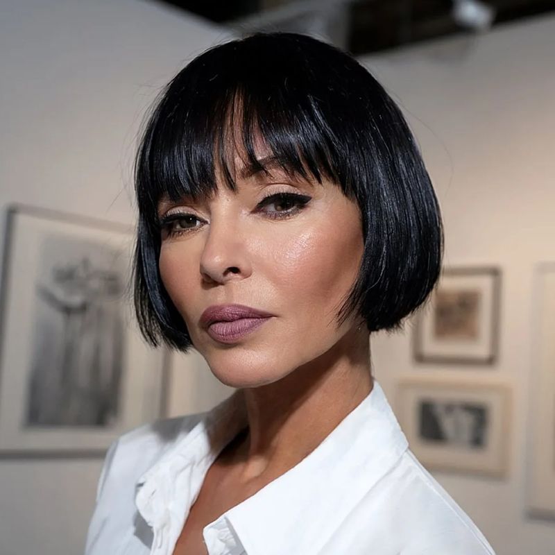Blunt Bob with Micro-Fringe