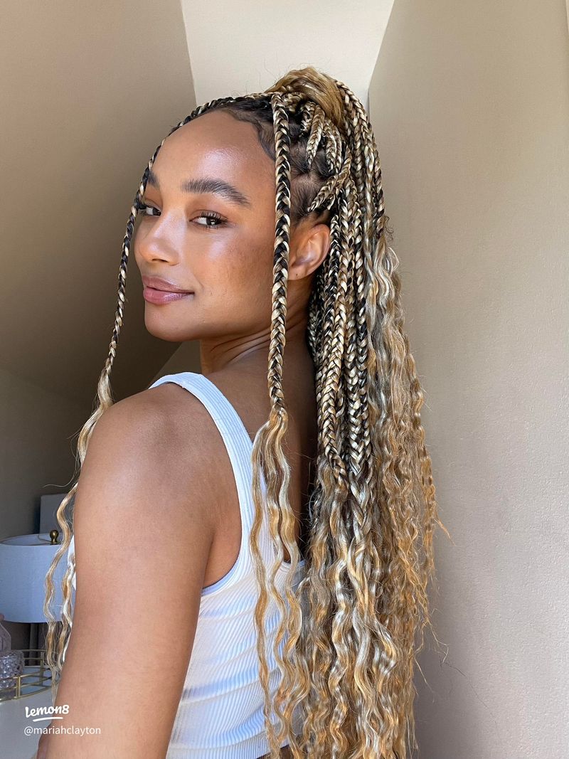 Cascading Waterfall Braids