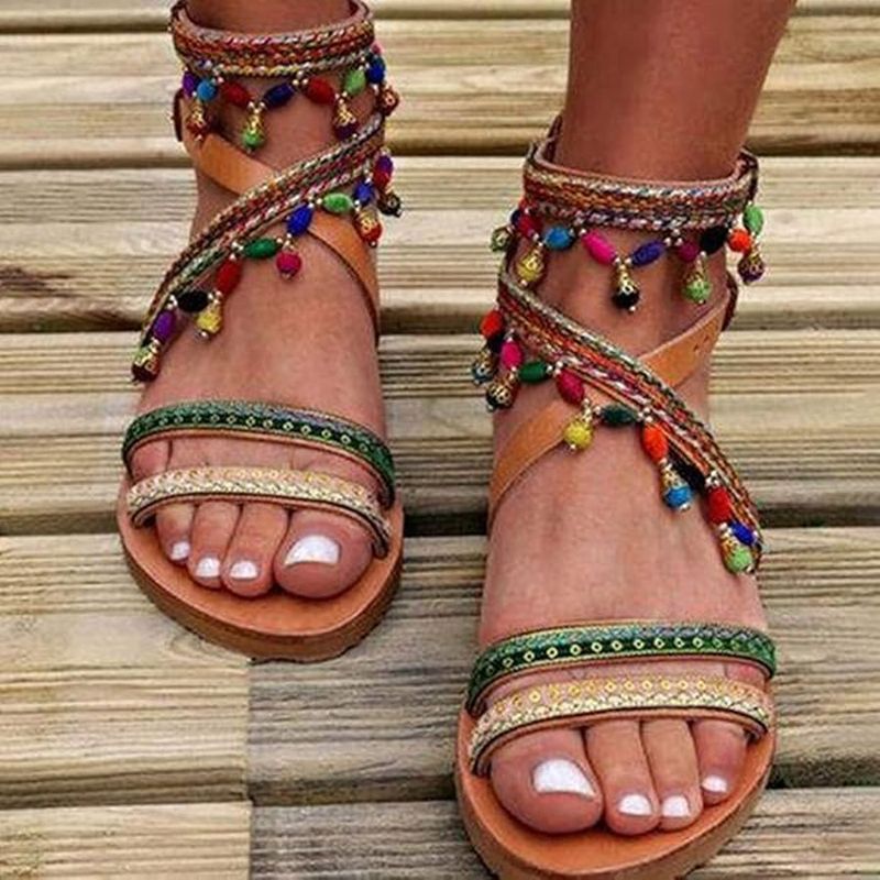 Embellished Gladiator Sandals