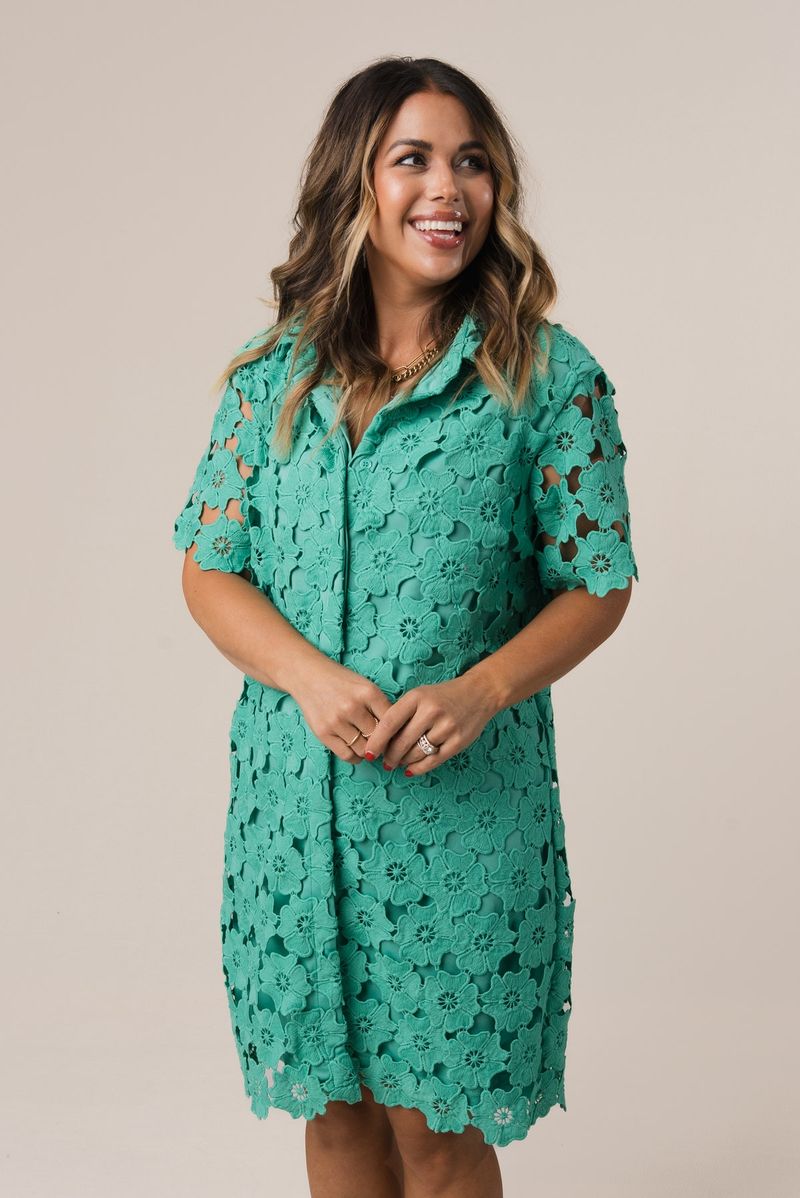 Floral Overlay Feminine Frock