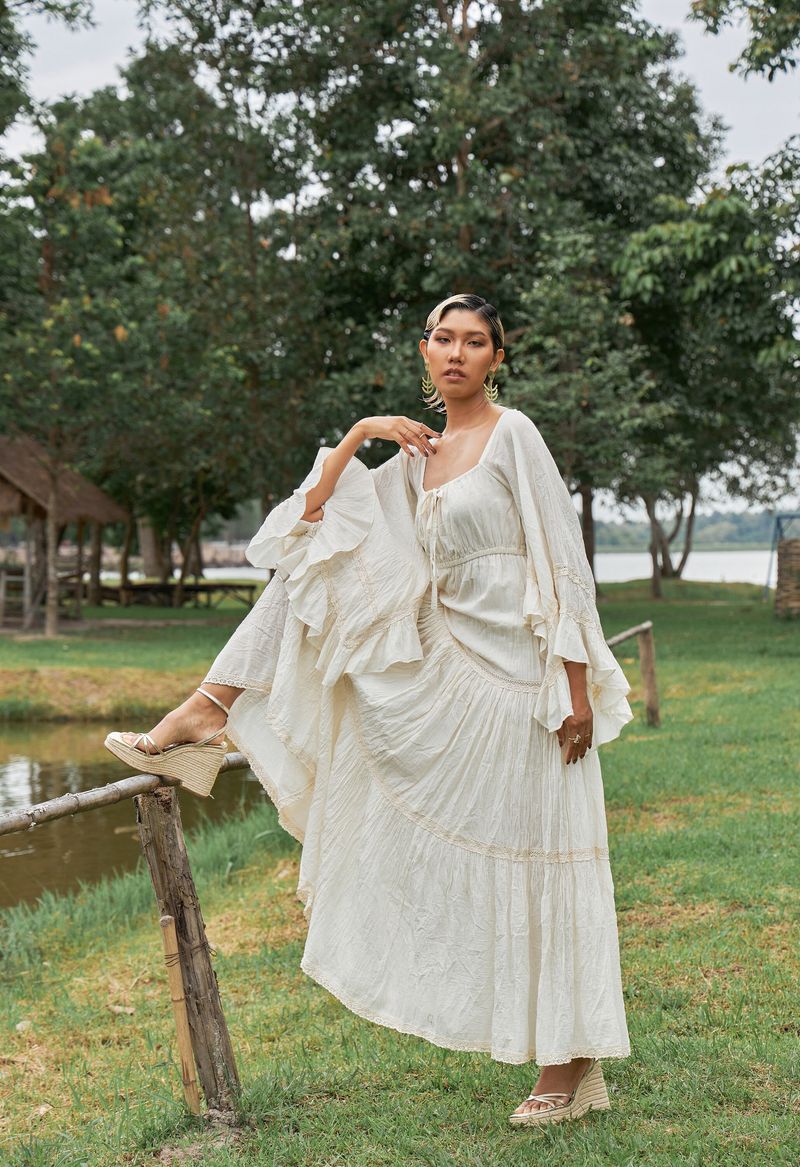 Dramatic Tiered Peasant Dress