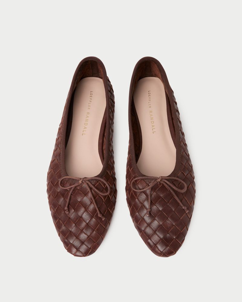 Woven Leather Flats
