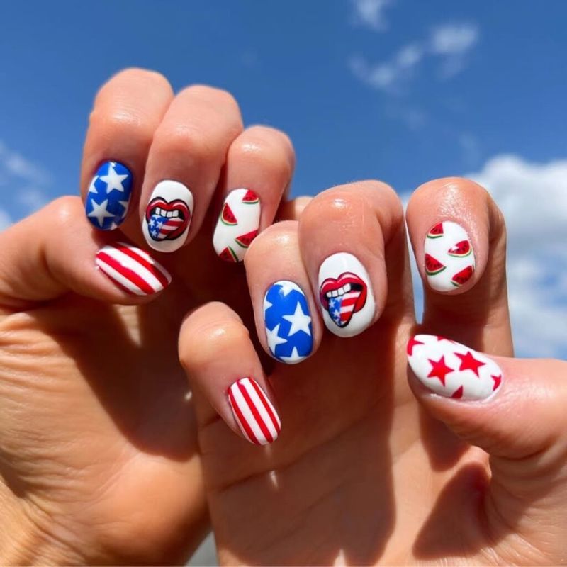Patriotic Nail Art