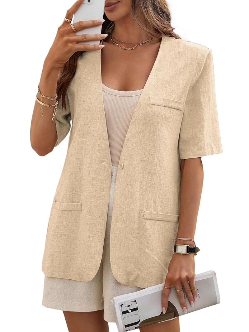 Linen Blend Blazer