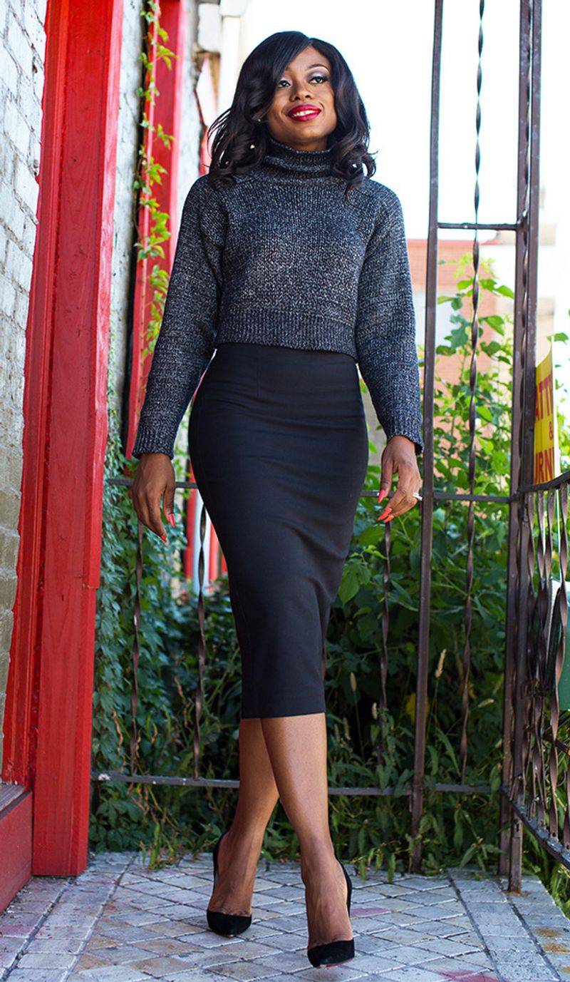 Tucked Turtleneck Elegance