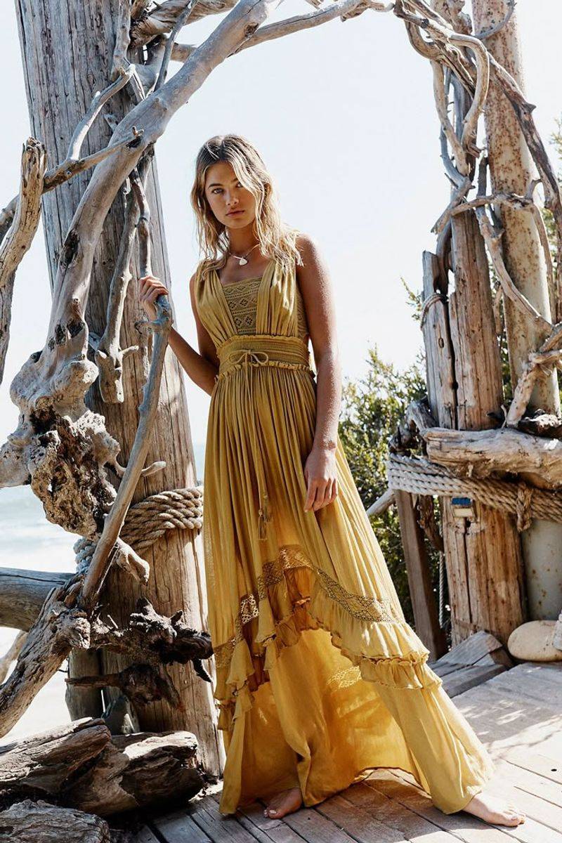 Tiered Boho Maxi