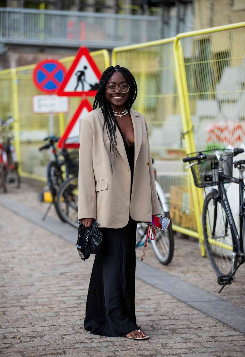 Oversized Beige Blazer