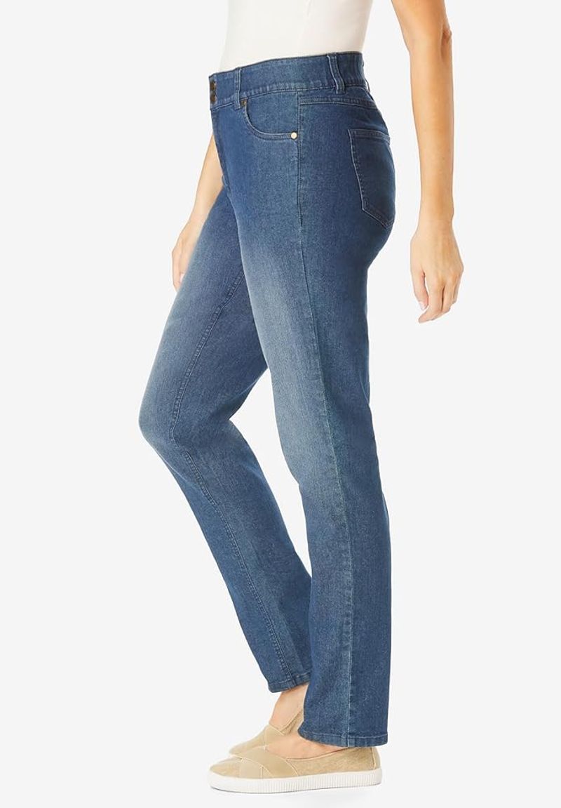Side-Panel Stretch Denim