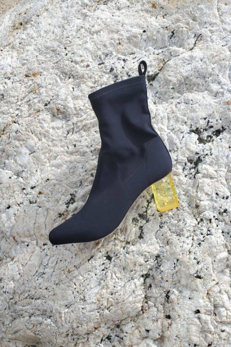 Colorblock Architectural Heels