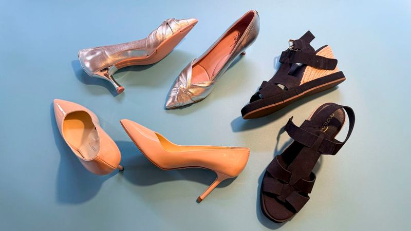 Plastic or PVC Transparent Heels