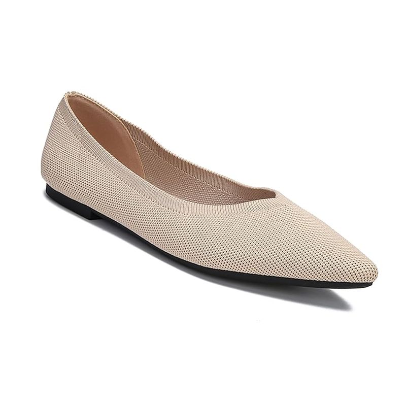 Pointed Flats with Expandable Toe Box