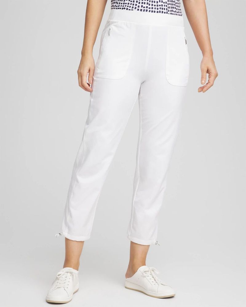 Crisp White Capris