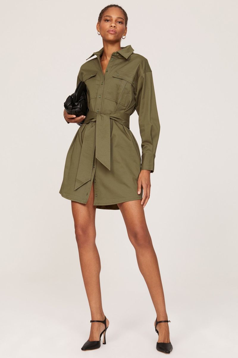 Belted Shirt Dress