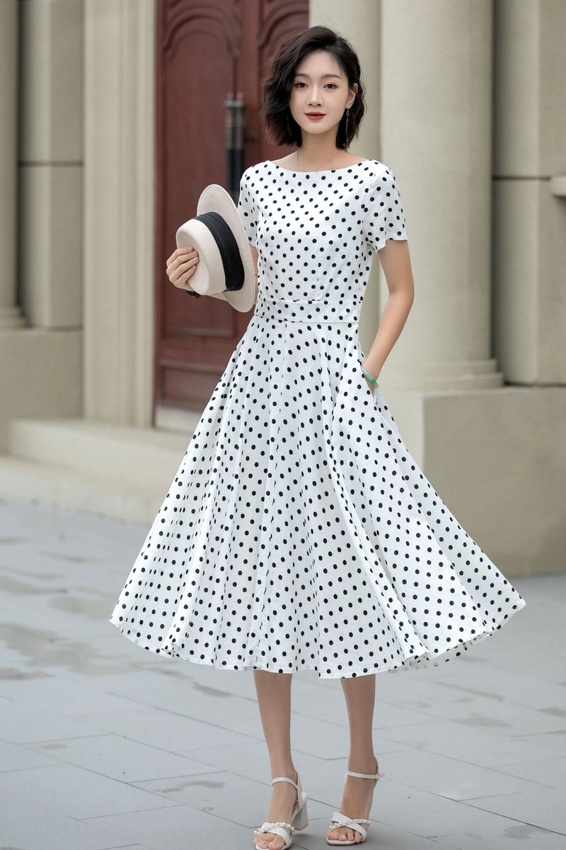 Polka Dot Fit-and-Flare
