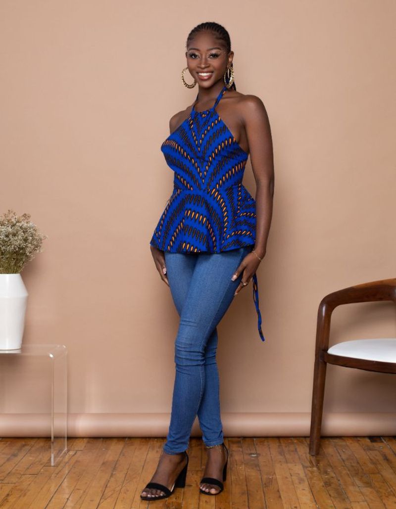 Peplum Halter Tops