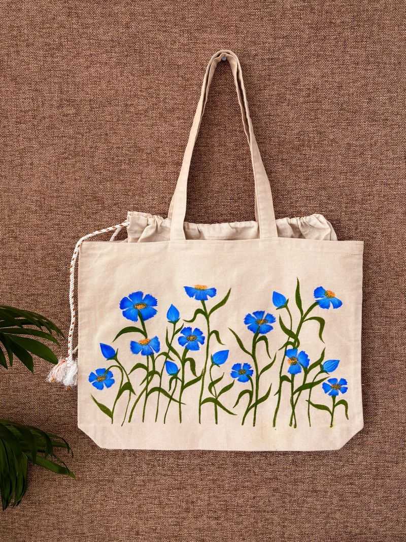 Hand-Painted Canvas Tote