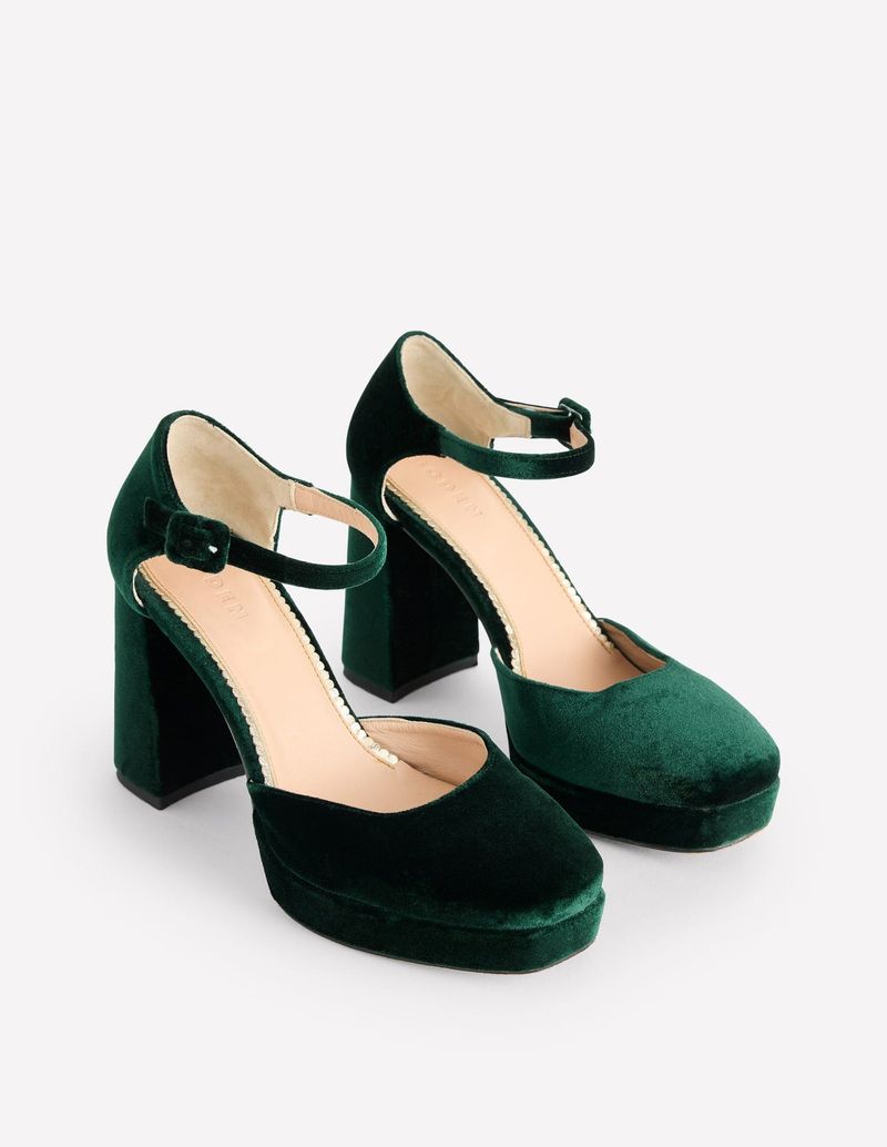 Velvet Emerald Platforms