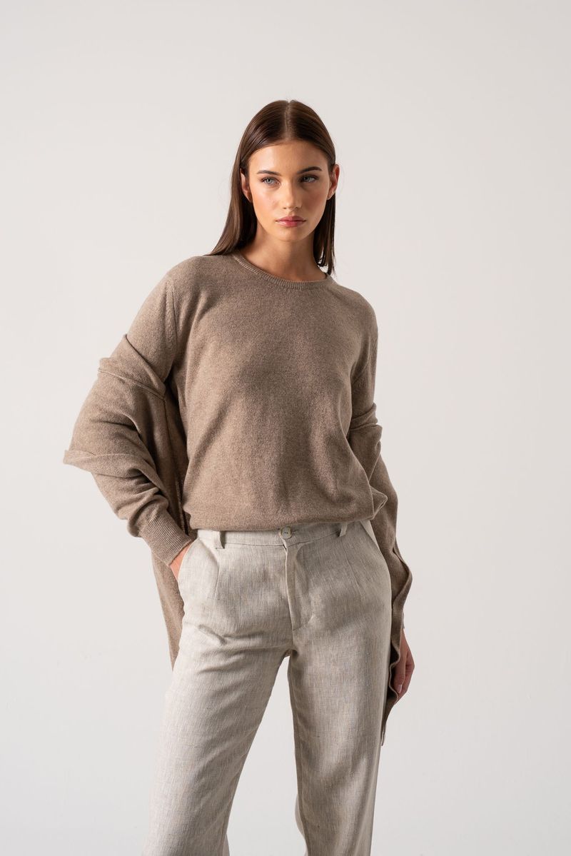 Neutral Cashmere Sweater