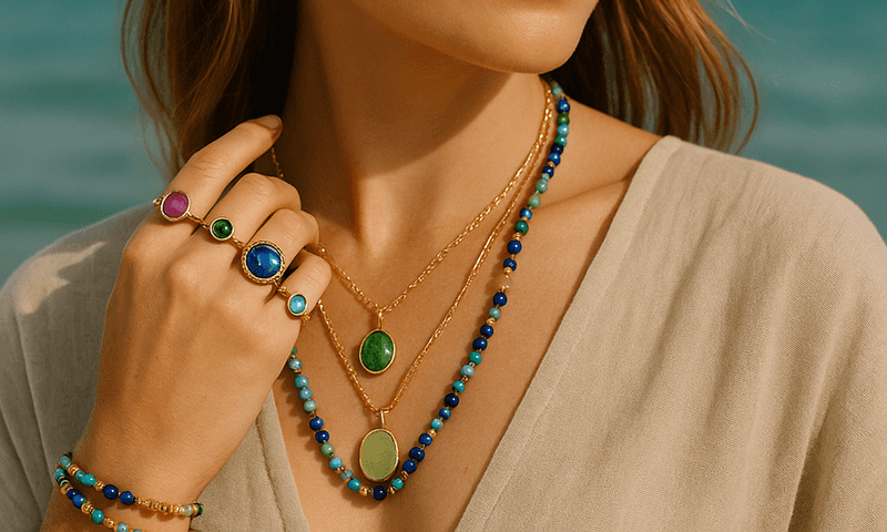 Colorful Gemstone Explosion