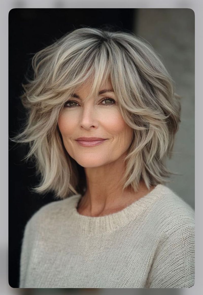 Side-Parted Bob with Disconnected Layers