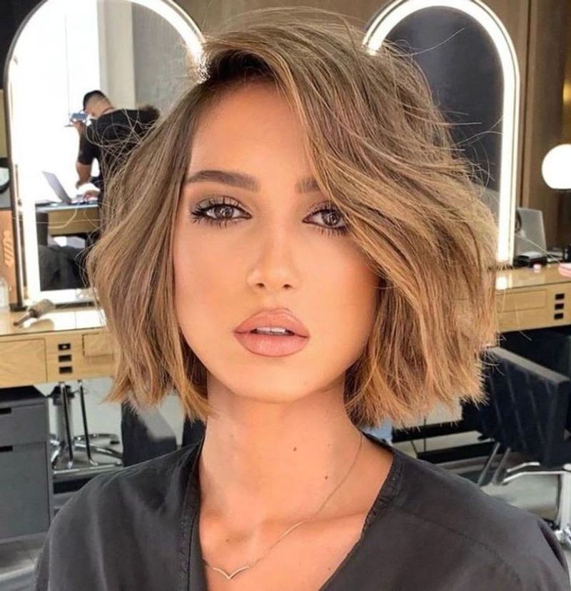 Deep Side Part Bob
