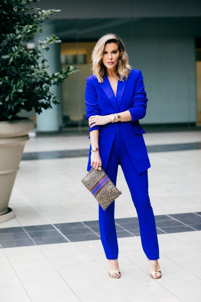 Zara's Power Suit in Vibrant Cobalt ($129)