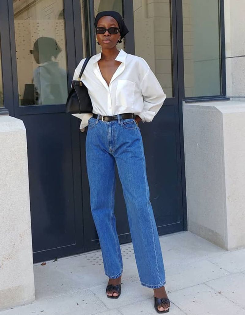 Classic White Button-Down Shirt