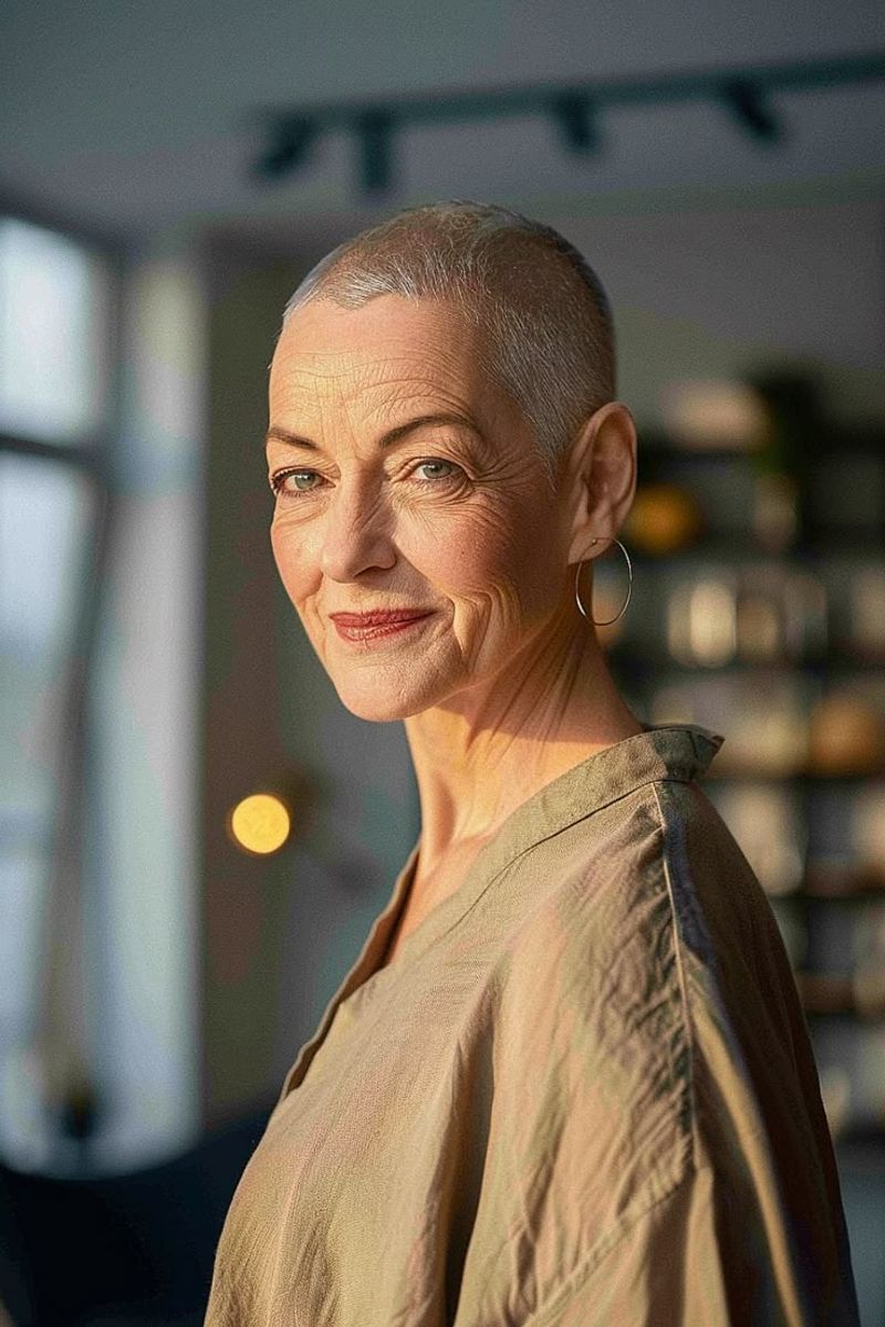 The Platinum Blonde Buzz Cut
