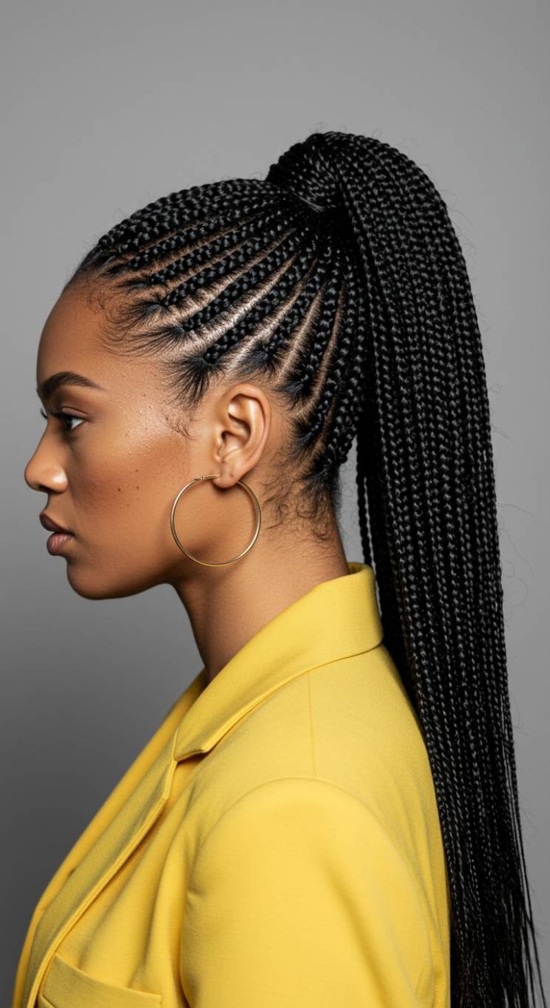The Feed-In Braided Ponytail