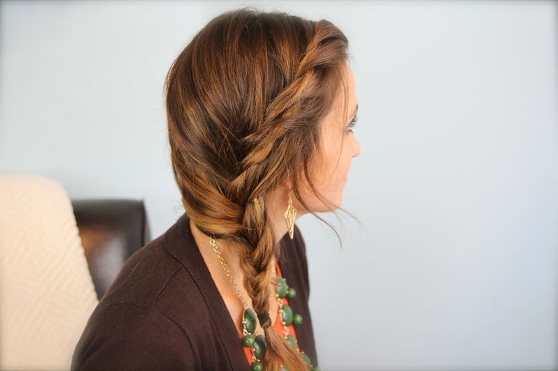 The Scraggly Single Side Braid
