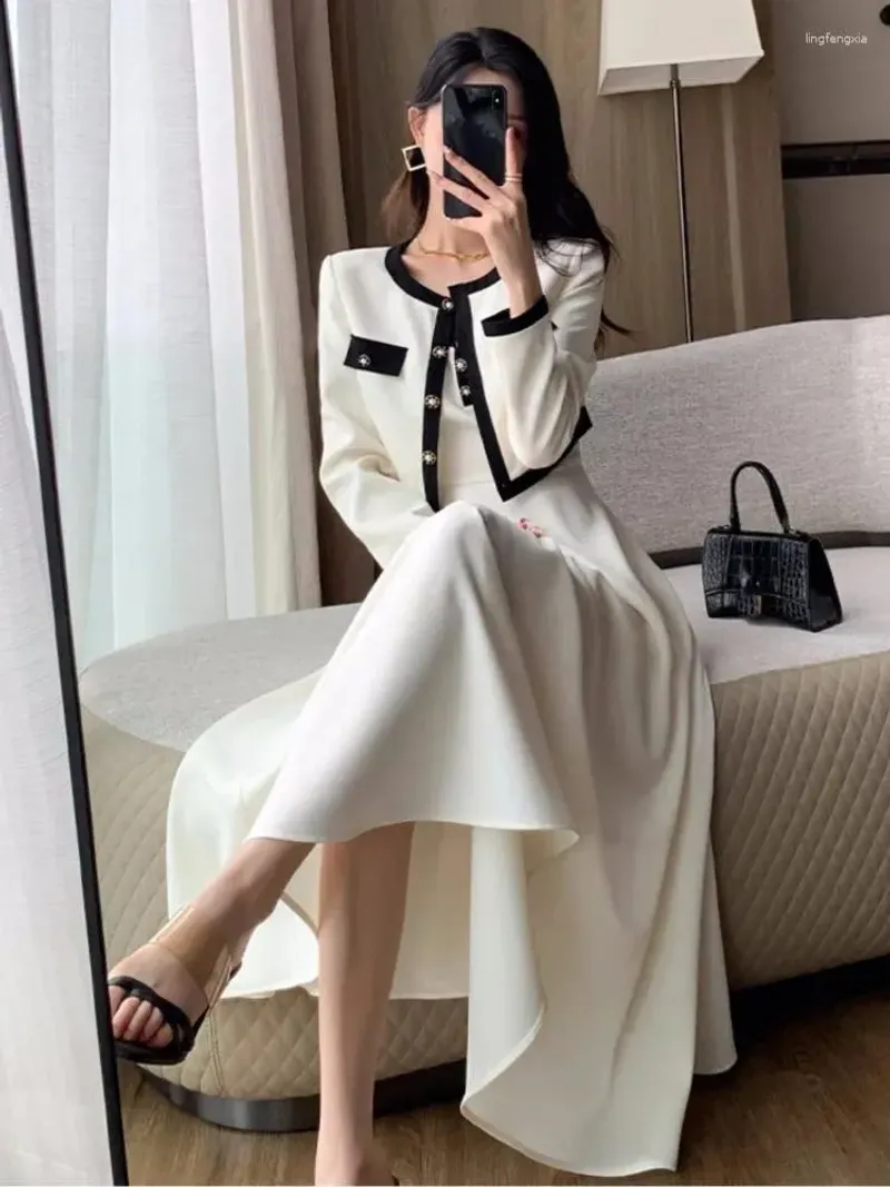Midi Dress with Structured Blazer